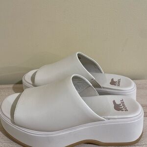 Sorel White Cloud Women’s Sandals Chunky Sandals Women’s Block Heels